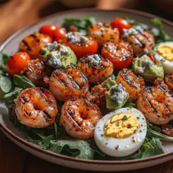Grilled Shrimp Cobb Salad: A Flavorful and Nutritious Delight