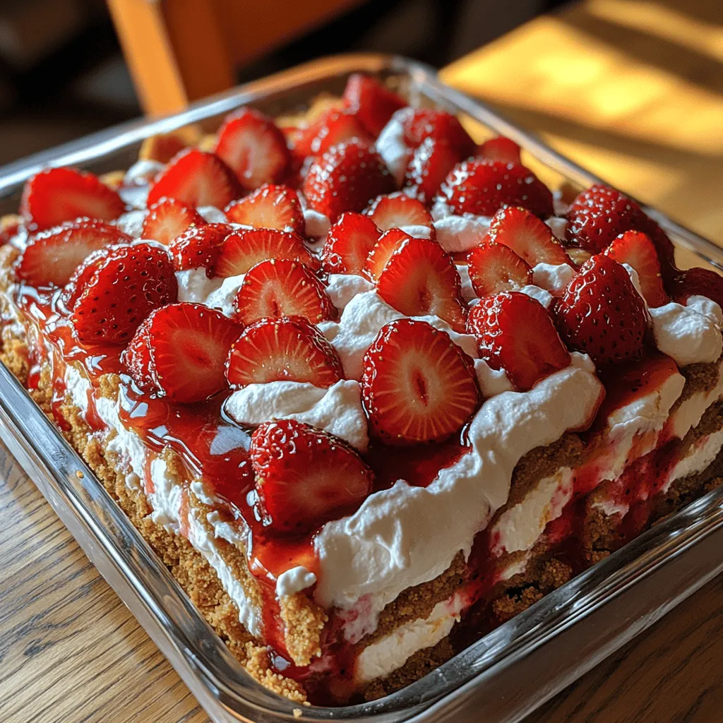 If you're searching for a dessert that perfectly balances sweetness, creaminess, and refreshing fruitiness, look no further than Sweet Strawberry Dream Lasagna. This delightful no-bake treat is a showstopper at gatherings, picnics, and special occasions alike. With layers of cream cheese, fresh strawberries, and a buttery graham cracker crust, it presents a heavenly combination that tantalizes the taste buds and leaves a lasting impression.