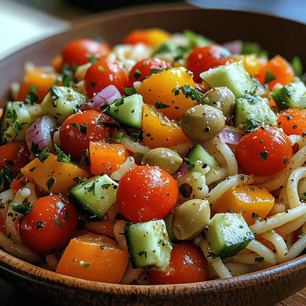 To create the perfect Cold Spaghetti Veggie Salad, understanding the role of each ingredient is crucial. Each component contributes to the overall flavor, texture, and nutritional value of the dish, ensuring that every bite is a delightful experience.
