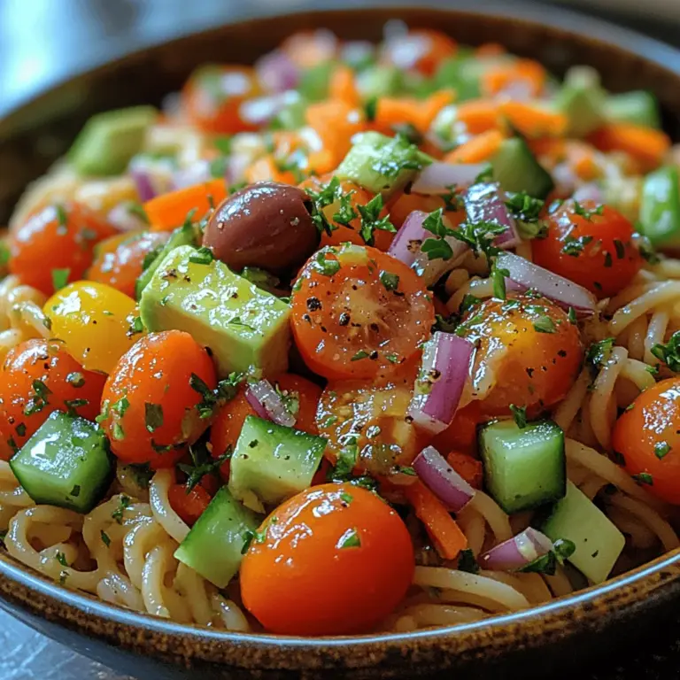 To create the perfect Cold Spaghetti Veggie Salad, understanding the role of each ingredient is crucial. Each component contributes to the overall flavor, texture, and nutritional value of the dish, ensuring that every bite is a delightful experience.