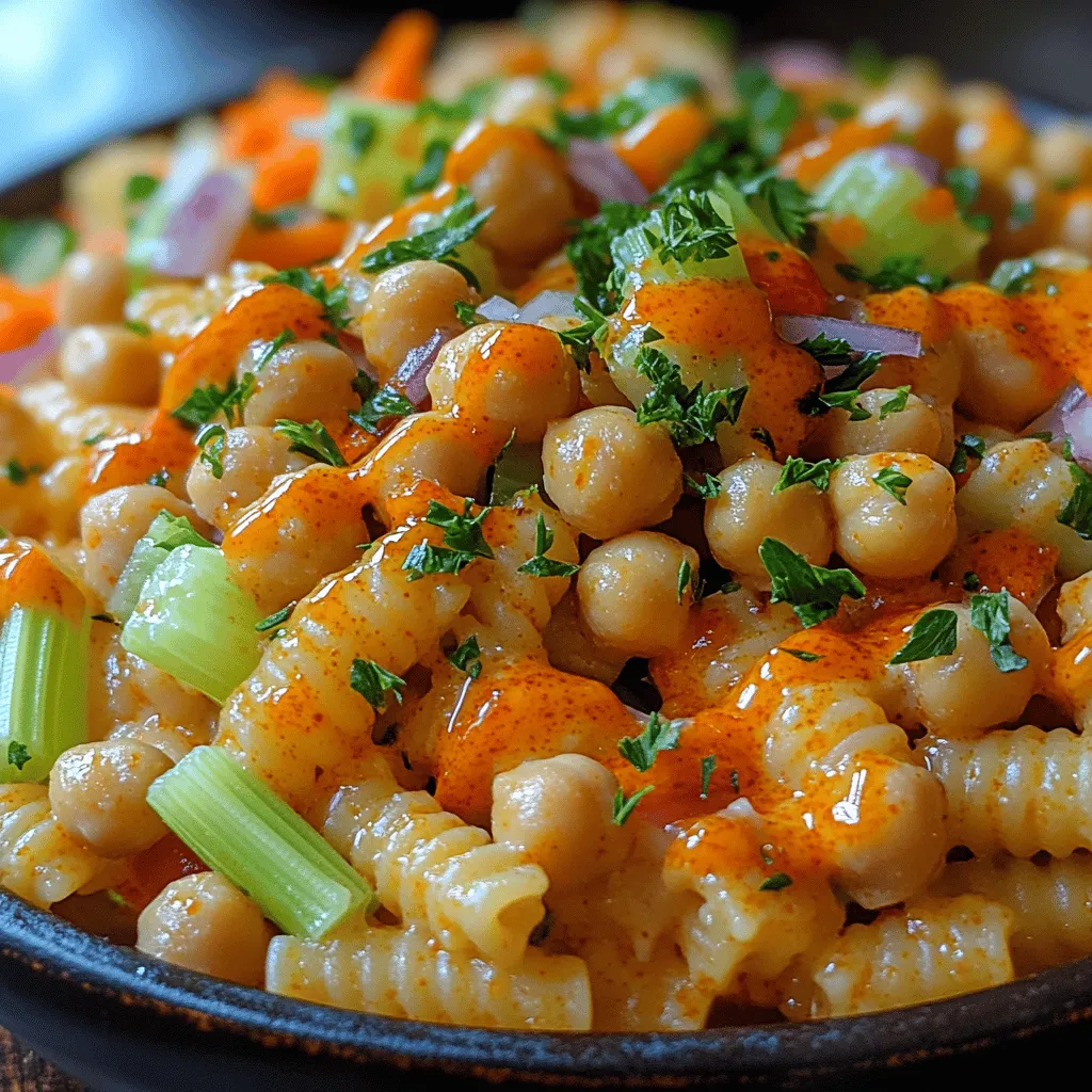 If you’re searching for a dish that combines bold flavors, vibrant colors, and a plethora of health benefits, look no further than Spicy Buffalo Chickpea Pasta Salad. This delightful salad marries the zesty heat of buffalo sauce with the nutty taste of chickpeas, creating a dish that is both satisfying and nourishing. Imagine biting into tender pasta intertwined with crunchy vegetables, all enveloped in a creamy dressing that packs a punch. This dish is not just a feast for the eyes; it’s also a powerhouse of nutrition.