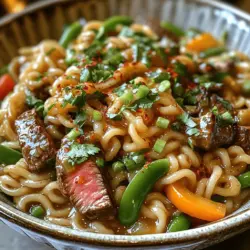 Garlic Butter Steak Lightning Noodles Recipe