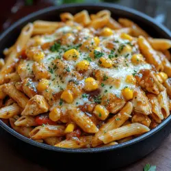 In today's fast-paced world, finding time to prepare a wholesome meal can often feel like a daunting task. Enter the BBQ Chicken Pasta Skillet—a delightful blend of savory BBQ chicken and hearty pasta, all cooked in one convenient skillet. This dish is not only quick and easy to prepare but also bursting with flavor, making it the ideal choice for busy weeknights when you want something delicious without spending hours in the kitchen. The unique fusion of smoky BBQ flavors and comforting pasta creates a meal that is sure to please family members of all ages.