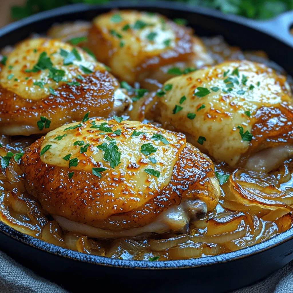 In the world of comfort food, few dishes can compete with the rich flavors and heartwarming essence of French Onion Chicken Skillet Delight. Combining the tender juiciness of chicken thighs, the sweetness of caramelized onions, and the delightful tang of Gruyère cheese, this recipe creates a culinary experience that is both satisfying and memorable. Whether you are looking for a quick weeknight dinner or a dish to impress your guests, this skillet delight ticks all the boxes.