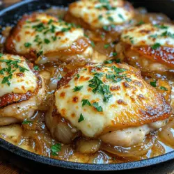 In the world of comfort food, few dishes can compete with the rich flavors and heartwarming essence of French Onion Chicken Skillet Delight. Combining the tender juiciness of chicken thighs, the sweetness of caramelized onions, and the delightful tang of Gruyère cheese, this recipe creates a culinary experience that is both satisfying and memorable. Whether you are looking for a quick weeknight dinner or a dish to impress your guests, this skillet delight ticks all the boxes.