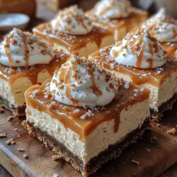 When it comes to desserts that evoke pure bliss, creamy dulce de leche cheesecake bars stand out as a decadent choice. This delightful treat combines the rich, velvety texture of cheesecake with the sweet, caramel-like flavor of dulce de leche, creating a dessert that is both indulgent and irresistible. Cheesecake bars, in particular, have gained popularity for their convenience and crowd-pleasing appeal. They are easy to slice and serve, making them the perfect dessert for gatherings, parties, or simply a sweet ending to a family dinner.