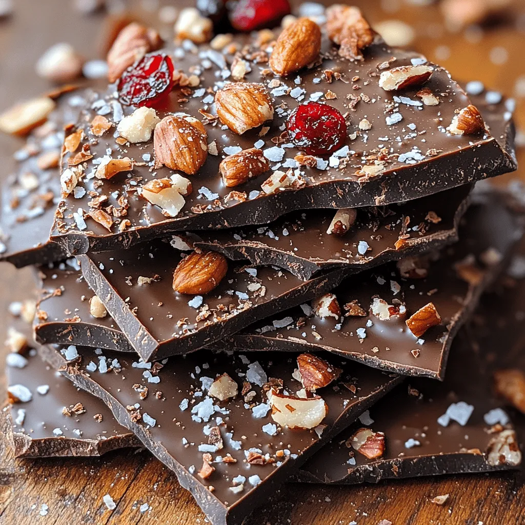 If you're on the lookout for a delightful and indulgent treat that is as pleasing to the eye as it is to the palate, look no further than Tropical Delight Toasted Coconut Chocolate Bark. This simple yet sophisticated recipe marries the rich, velvety texture of dark chocolate with the crunchy, nutty goodness of toasted coconut, complemented by the delightful chewiness of dried fruits and the satisfying crunch of nuts. It's a tropical vacation for your taste buds, delivering a symphony of flavors that transport you straight to a sun-kissed paradise.