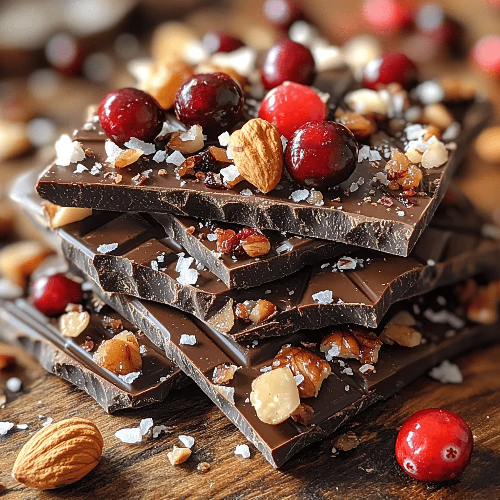 If you're on the lookout for a delightful and indulgent treat that is as pleasing to the eye as it is to the palate, look no further than Tropical Delight Toasted Coconut Chocolate Bark. This simple yet sophisticated recipe marries the rich, velvety texture of dark chocolate with the crunchy, nutty goodness of toasted coconut, complemented by the delightful chewiness of dried fruits and the satisfying crunch of nuts. It's a tropical vacation for your taste buds, delivering a symphony of flavors that transport you straight to a sun-kissed paradise.