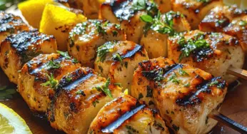 Zesty Lemon Herb Chicken Skewers: A Flavorful Delight