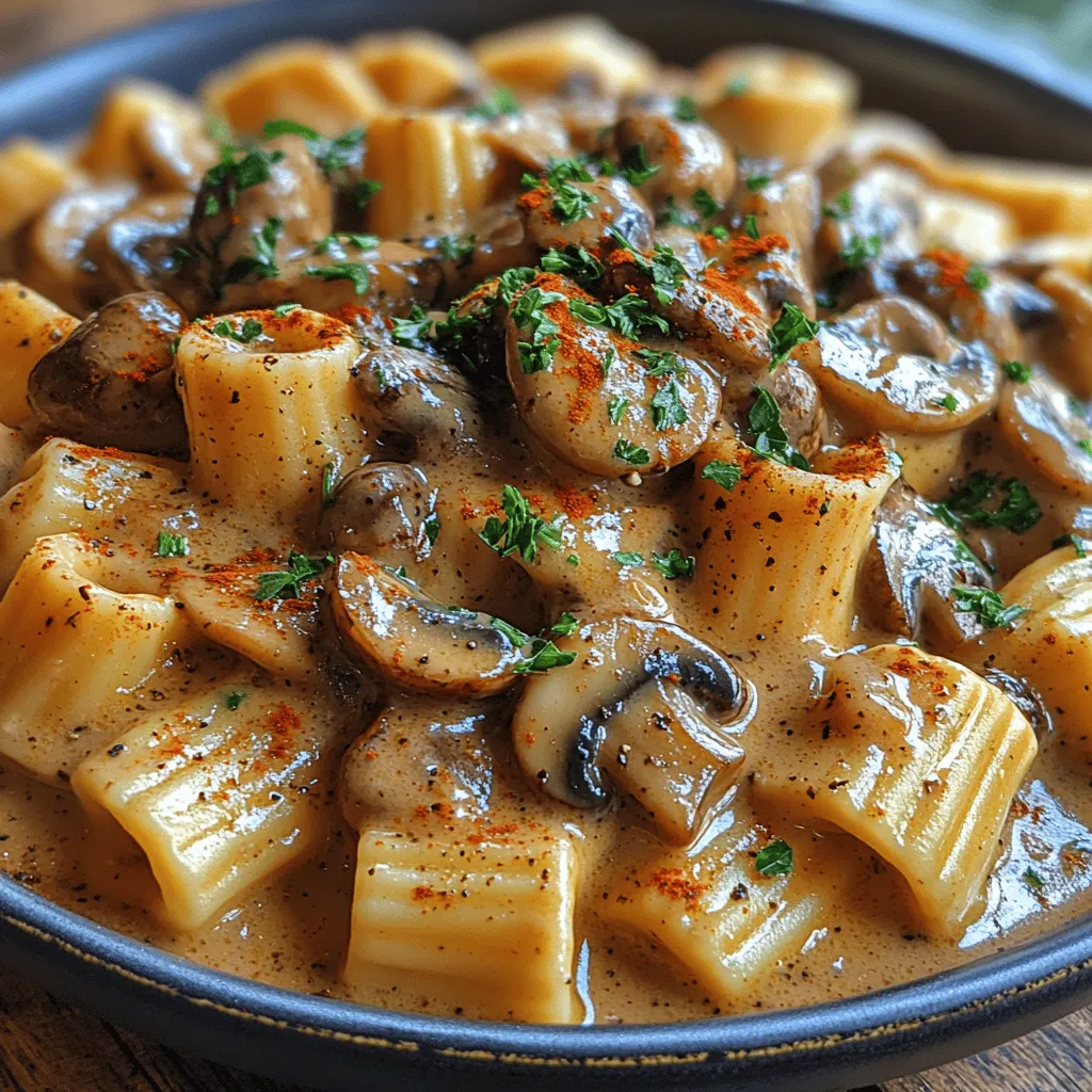 Mushroom stroganoff is a beloved classic that has graced the tables of many households for decades, known for its rich, creamy texture and robust flavor. Traditionally made with tender strips of beef, this dish has evolved over the years to embrace a variety of interpretations, including vegetarian and vegan adaptations that allow everyone to enjoy its comforting essence. Our Creamy Mushroom Stroganoff Delight takes all the comforting qualities of the original recipe and reimagines it in a vegan-friendly version that is sure to satisfy both mushroom enthusiasts and anyone searching for a hearty meal that's easy to prepare. With a delicate balance of flavors, a velvety texture, and a host of nutritional benefits, this dish is a perfect choice for lunch, dinner, or even as a delightful meal prep option.