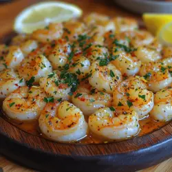 If you’re looking for a dish that combines speed, flavor, and simplicity, look no further than Quick & Zesty Garlic Shrimp. This delightful seafood recipe not only tantalizes your taste buds but also fits seamlessly into a busy lifestyle, taking just 15 minutes from start to finish. Imagine succulent shrimp sautéed in a fragrant garlic-infused oil, brightened with a splash of lemon juice and zest, and finished with a hint of spice from red pepper flakes. It’s a dish that appeals to both seasoned chefs and kitchen novices alike, making it a staple in households across the globe.