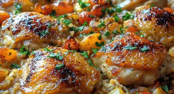 One-Pan Chicken and Rice Bake Recipe