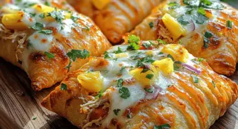 Tropical Delight: Pineapple Pepper Chicken Pockets