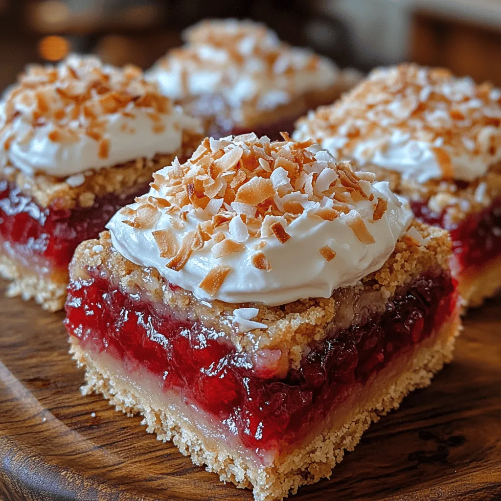 If you're on the lookout for a dessert that can elevate any gathering, look no further than the delightful Cherry Coconut Dream Bars. This sumptuous treat combines the tartness of ripe cherries with the sweet, tropical notes of coconut, creating a harmonious flavor profile that is nothing short of heavenly. Ideal for both casual get-togethers and more special celebrations, these dream bars are sure to impress your guests and leave them craving more.
