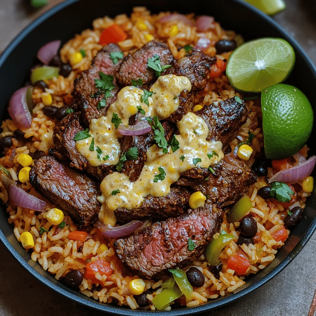 If you are on the lookout for a dish that combines bold flavors, satisfying textures, and convenience, look no further than Sizzling Steak & Queso Rice. This recipe has quickly become a favorite in many households, thanks to its hearty ingredients and the delightful fusion of ingredients that come together to create a memorable meal. Whether you are cooking for a family dinner or a quick weeknight meal, Sizzling Steak & Queso Rice delivers the kind of comfort food that brings everyone to the table and keeps them coming back for more.