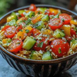 As the temperatures rise and summer unfolds, our culinary preferences shift towards lighter, more refreshing dishes that not only satiate our hunger but also invigorate our spirits. One such delightful dish that embodies the essence of summer is the Chilled Summer Orzo Veggie Delight. This vibrant salad showcases the playful interplay of flavors and textures, making it an ideal choice for picnics, barbecues, or simply a light lunch at home.