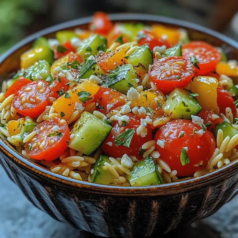 As the temperatures rise and summer unfolds, our culinary preferences shift towards lighter, more refreshing dishes that not only satiate our hunger but also invigorate our spirits. One such delightful dish that embodies the essence of summer is the Chilled Summer Orzo Veggie Delight. This vibrant salad showcases the playful interplay of flavors and textures, making it an ideal choice for picnics, barbecues, or simply a light lunch at home.