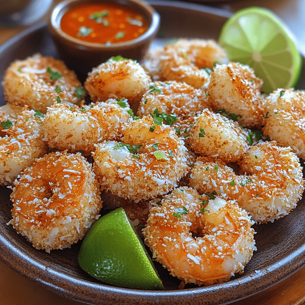 Imagine sinking your teeth into a perfectly crispy, golden-brown morsel of shrimp, infused with the sweet and tropical essence of coconut. Crunchy Island Coconut Shrimp is not just a dish; it's an experience that transports you straight to sun-soaked beaches lined with palm trees. This beloved appetizer hails from the coastal regions, where fresh seafood is abundant and the flavors of the tropics inspire culinary creativity. Renowned for its delightful crunch and rich flavor profile, coconut shrimp has gained popularity in restaurants and homes alike, often featured on appetizer menus and served at festive gatherings.