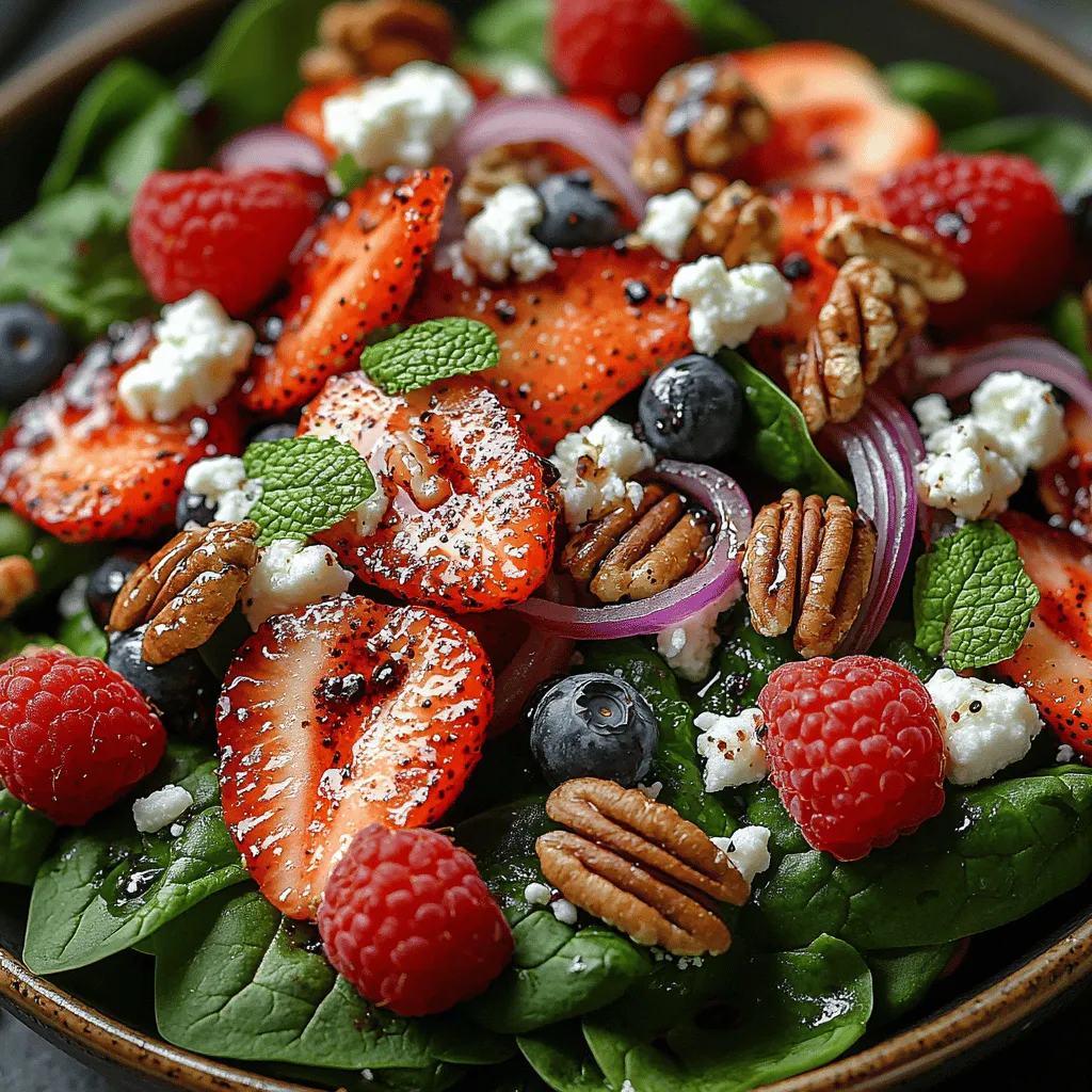 As the warm sun graces us with longer days and the vibrant colors of summer produce fill the markets, there’s no better time to indulge in a refreshing salad that celebrates these seasonal delights. Enter the Berry Bliss Spinach Delight—a visually stunning and nutritionally rich salad that combines the earthiness of fresh spinach with the sweetness of berries. This delightful dish not only pleases the palate but also nourishes the body, making it an excellent choice for anyone looking to embrace a healthy lifestyle.