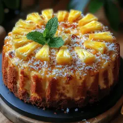 Imagine sinking your fork into a slice of cake that transports you straight to a sun-kissed beach, surrounded by palm trees swaying gently in the tropical breeze. The Tropical Bliss Pineapple Condensed Milk Cake is that cake—a delightful embodiment of vibrant tropical flavors that brings the essence of paradise right to your kitchen. This cake, infused with the sweetness of ripe pineapple and the creamy richness of sweetened condensed milk, is a perfect treat for any occasion, be it a summer gathering, a birthday celebration, or simply a cozy family dessert night.