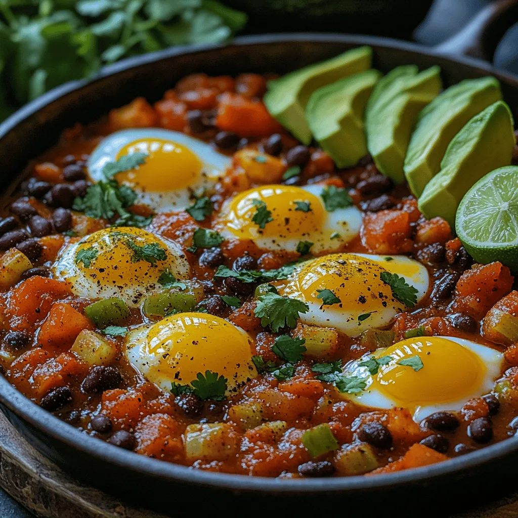 As the sun rises and casts a warm glow across the kitchen, there's nothing quite like the inviting aroma of a hearty brunch dish to kickstart the day. Spicy Sunrise Chili & Eggs is a vibrant and flavorful meal that captures the essence of breakfast comfort food while offering a nutritious start to your morning. This dish seamlessly combines the rich protein of eggs and black beans with an array of colorful vegetables and spices, creating an enticing balance of flavors that is sure to please both the palate and the body.