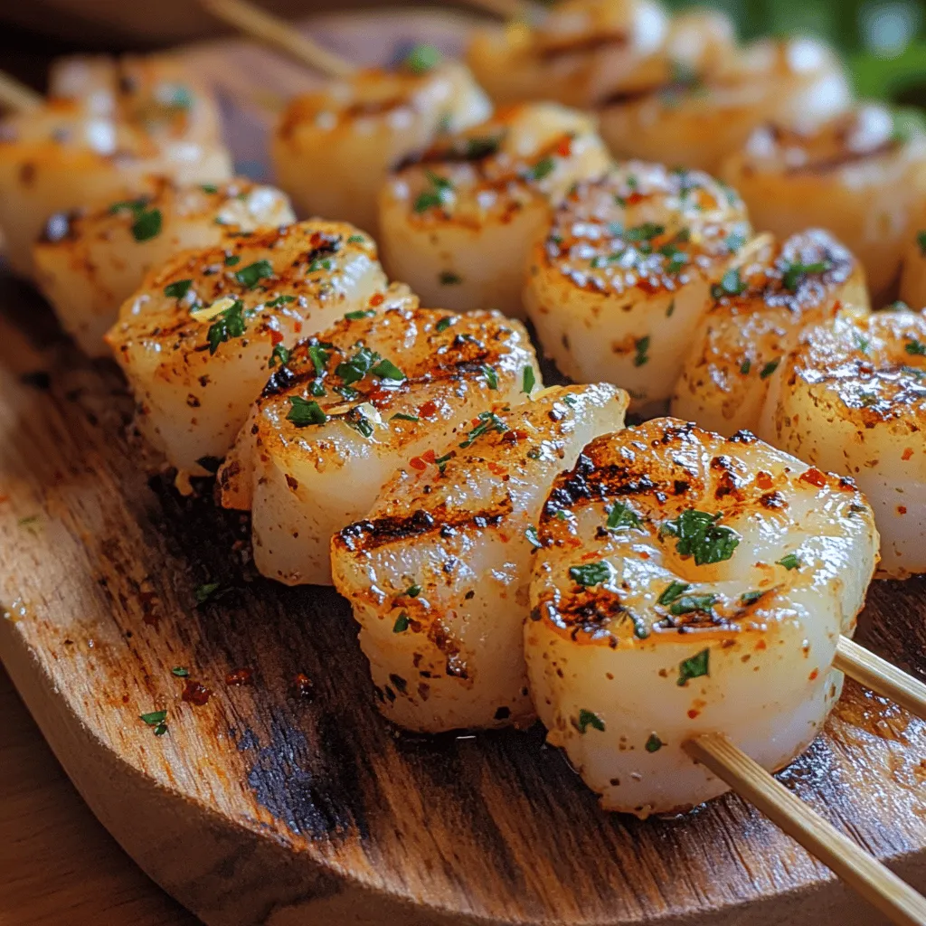 Zesty Garlic Lemon Shrimp Skewers are more than just a dish; they are a delightful culinary experience that fuses the bright flavors of citrus with the savory essence of garlic. Perfect for summer barbecues, weeknight dinners, or even elegant gatherings, these skewers offer a refreshing twist to your seafood repertoire. Shrimp, known for their sweet and delicate taste, pair beautifully with zesty lemon and aromatic garlic, creating a dish that is not only delicious but also visually appealing.