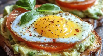 Avocado Tomato Toast with Egg: A Delicious and Nutritious Breakfast Option