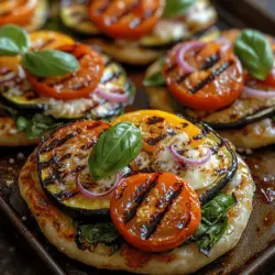 The Colorful Grilled Vegetable Flatbread is not just a dish; it’s an experience that brings together vibrant colors, enticing aromas, and tantalizing flavors. This delightful recipe is perfect for anyone looking to enjoy a healthy meal that doesn't skimp on taste. Whether you're a meat-lover or a devoted vegetarian, this flatbread is versatile enough to satisfy every palate. The natural sweetness of grilled vegetables combined with the crispy, warm flatbread creates a mouthwatering dish that is sure to impress at any gathering.