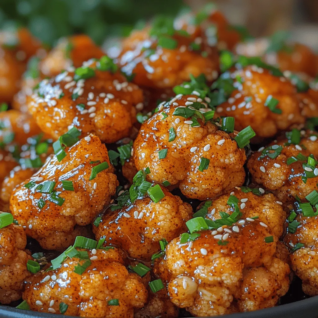Welcome to the delightful world of Sticky Honey Garlic Cauliflower, a recipe that marries the satisfying crunch of fried cauliflower with a luscious, sweet, and savory glaze. This dish has surged in popularity for its ability to deliver a mouthwatering experience that is both indulgent and wholesome. Whether you're looking for a plant-based alternative to traditional fried foods or a scrumptious snack to impress your guests, this Sticky Honey Garlic Cauliflower recipe is your go-to solution. With minimal effort required, it can seamlessly fit into any meal or stand out as a delightful appetizer.