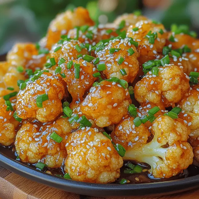 Welcome to the delightful world of Sticky Honey Garlic Cauliflower, a recipe that marries the satisfying crunch of fried cauliflower with a luscious, sweet, and savory glaze. This dish has surged in popularity for its ability to deliver a mouthwatering experience that is both indulgent and wholesome. Whether you're looking for a plant-based alternative to traditional fried foods or a scrumptious snack to impress your guests, this Sticky Honey Garlic Cauliflower recipe is your go-to solution. With minimal effort required, it can seamlessly fit into any meal or stand out as a delightful appetizer.