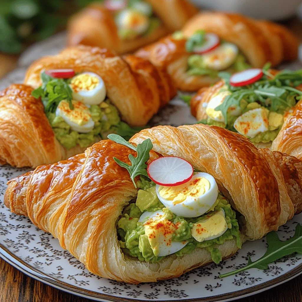 If you're looking for a delightful twist on a classic dish, look no further than creamy avocado egg salad on croissants. This gourmet-inspired recipe combines the rich flavors of creamy avocado and protein-packed eggs, creating a salad that is not only delicious but also visually appealing. The beauty of this dish lies in its versatility—it can be served as a light lunch, a hearty brunch option, or even a picnic favorite. The addition of buttery croissants elevates this salad, transforming it from a simple meal into an elegant treat that is sure to impress your family and friends.