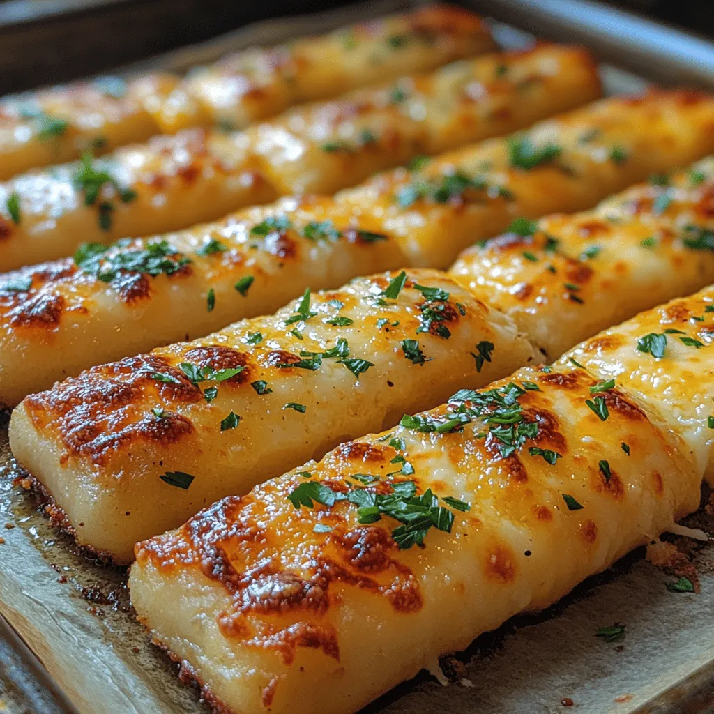 Imagine sinking your teeth into a warm, gooey stick of cheese, infused with the savory aroma of garlic. Each bite offers a delightful contrast between the crispy exterior and the soft, melty interior. The flavor profile is a harmonious blend of rich mozzarella and sharp Parmesan, perfectly complemented by the subtle kick of garlic and the freshness of dried herbs. This combination is not just a treat for the palate; it's a comfort food that can be enjoyed any time of the day.