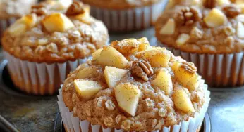 Delightful Apple Cinnamon Oat Muffins: A Wholesome Treat