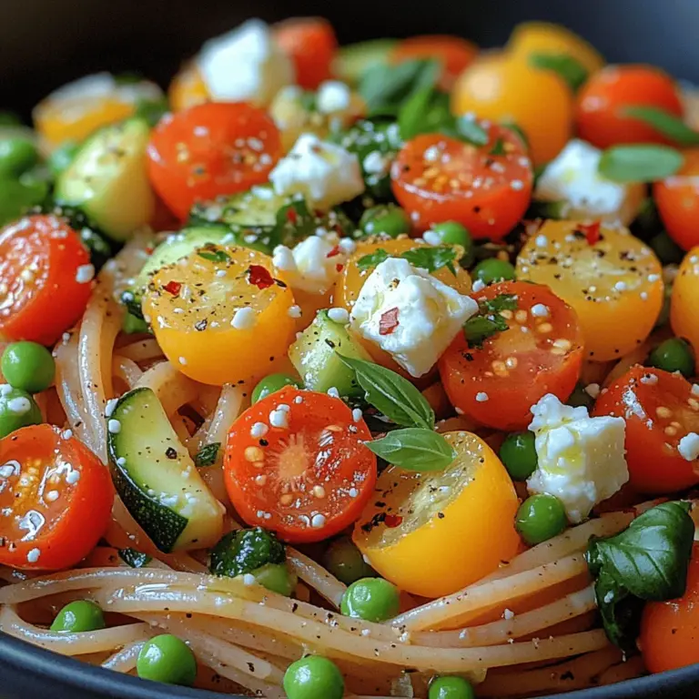 The inspiration for the Summer Garden Pasta Toss stems from the vibrant produce that flourishes during the warmer months. As farmers' markets burst with color and freshness, the recipe encourages the use of seasonal ingredients, which play a crucial role in enhancing flavor and nutritional value. Fresh vegetables not only taste better when in season, but they also provide the best texture and nutrients, making them the stars of this dish.