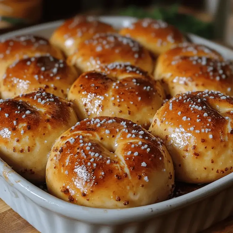 In recent years, pretzel rolls have surged in popularity, making their way onto menus in restaurants and homes alike. These delightful rolls bring together the traditional flavors of pretzels with the soft, fluffy texture of freshly baked bread. Whether served as a side dish to a hearty meal, used to make sliders, or simply enjoyed on their own with a smear of butter, pull-apart pretzel rolls are a versatile addition to any culinary repertoire.