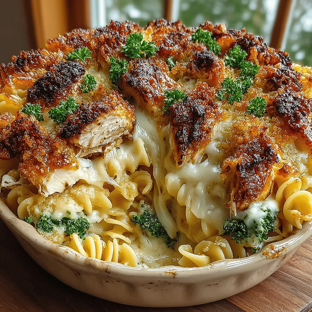 Golden Parmesan Herb Chicken Noodle Casserole is a delightful dish that brings comfort and satisfaction to any meal table. This recipe combines tender rotisserie chicken, al dente egg noodles, and vibrant broccoli, all enveloped in a creamy sauce and topped with a crunchy breadcrumb layer. Ideal for family dinners or potlucks, this casserole is not only simple to prepare but also a crowd-pleaser that will leave everyone asking for seconds. In this article, we will explore the recipe step-by-step, discuss its nutritional benefits, and share insights on variations and serving suggestions.