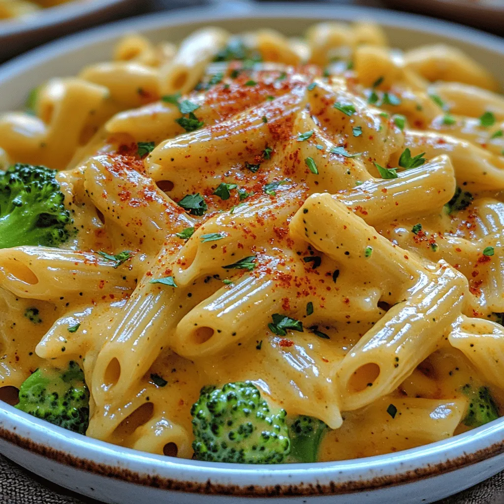 Creamy Broccoli Cheddar Pasta is a dish that seamlessly combines comfort and flavor, making it a beloved choice for both children and adults alike. The creamy texture of the sauce envelops the pasta, while the vibrant green broccoli florets add a delightful crunch and a pop of color, creating a visually appealing and delicious meal. This dish is not only quick to prepare, making it an ideal weeknight dinner option, but it also serves as a sumptuous side dish for gatherings and special occasions.