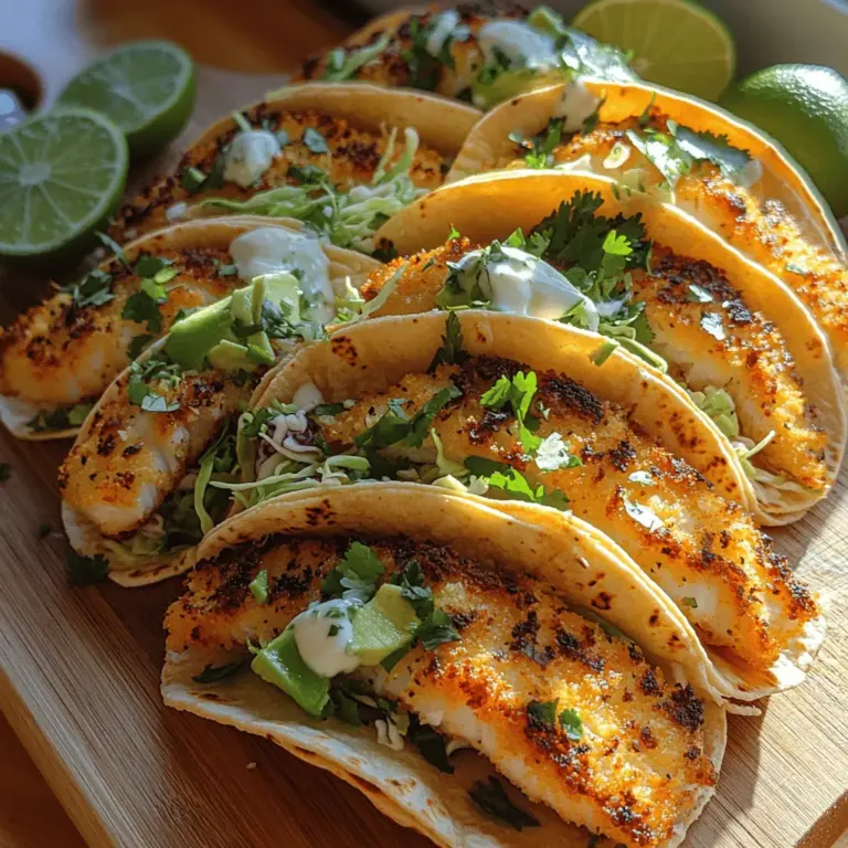 In recent years, tacos have surged in popularity, becoming a staple in contemporary cuisine around the world. This versatile dish has evolved far beyond its traditional roots, allowing for endless variations that cater to diverse palates and dietary preferences. Among the many innovative taco recipes, crispy baked fish tacos have emerged as a standout, offering a healthier alternative to their fried counterparts. By utilizing baking techniques instead of frying, these tacos deliver a satisfying crunch without the added calories and unhealthy fats.