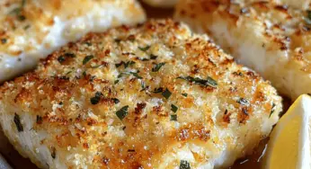 Golden Lemon Baked Parmesan Tilapia
