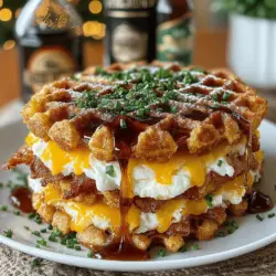 Breakfast sliders have rapidly gained popularity in recent years, becoming a beloved choice for those seeking a quick yet satisfying morning meal. These bite-sized delights are perfect for busy mornings, family brunches, or even a cozy weekend breakfast. Among the many variations of breakfast sliders, Golden Buttermilk Waffle Breakfast Sliders stand out for their unique balance of sweet and savory flavors. Imagine a fluffy, golden waffle sandwiching crispy bacon and melted cheddar, drizzled with rich maple syrup—a combination that is sure to please both kids and adults alike.