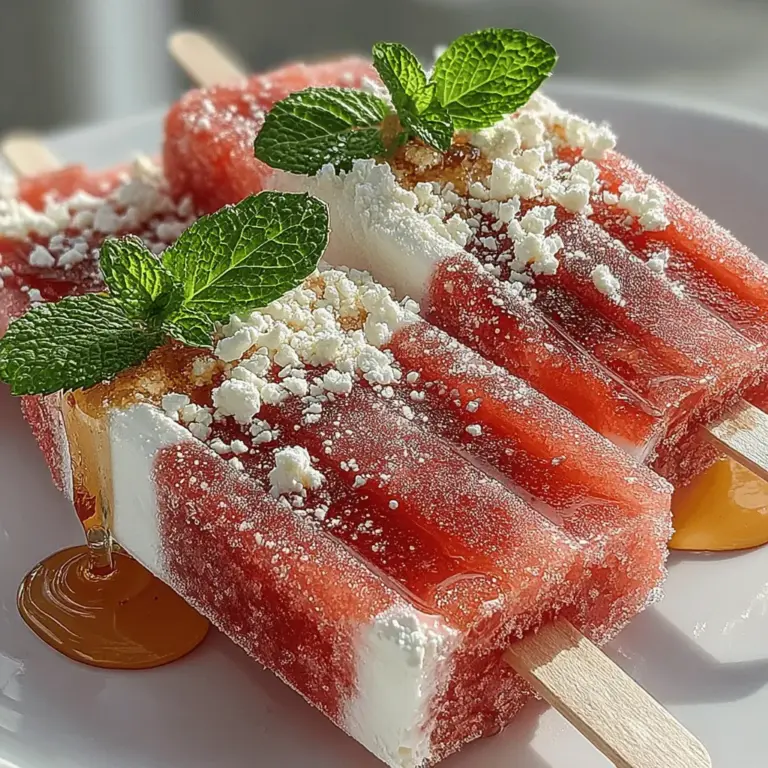As the temperatures rise and summer approaches, there’s nothing quite like a cool treat to beat the heat. Enter the Refreshing Watermelon Feta Pops—a delightful and innovative take on frozen desserts that marries the sweetness of watermelon with the rich creaminess of feta cheese. This unique combination not only tantalizes your taste buds but also provides a refreshing burst of flavor that can elevate any summer gathering or personal snack time.