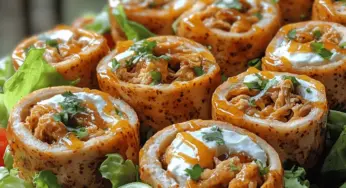 Sticky Honey Lime Chicken Pinwheels Recipe