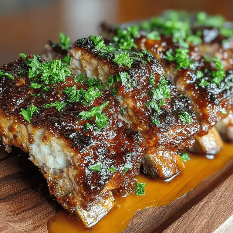 Embarking on a culinary journey into the world of slow-cooked country-style BBQ ribs is not just about preparing a meal; it’s about creating an experience that tantalizes the taste buds and brings people together. This finger-lickin' recipe for country-style BBQ ribs combines succulent pork, a medley of spices, and a rich, tangy barbecue sauce, delivering a dish that is perfect for any setting—be it an outdoor barbecue gathering or a cozy family dinner at home. With the slow-cooking method, each bite promises tenderness and flavor, ensuring these ribs will quickly become a favorite among friends and family alike.