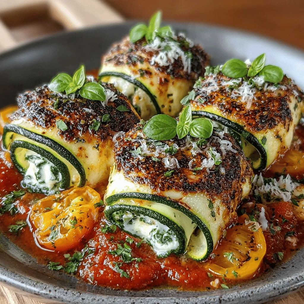 Zucchini Lasagna Roll-Ups Recipe