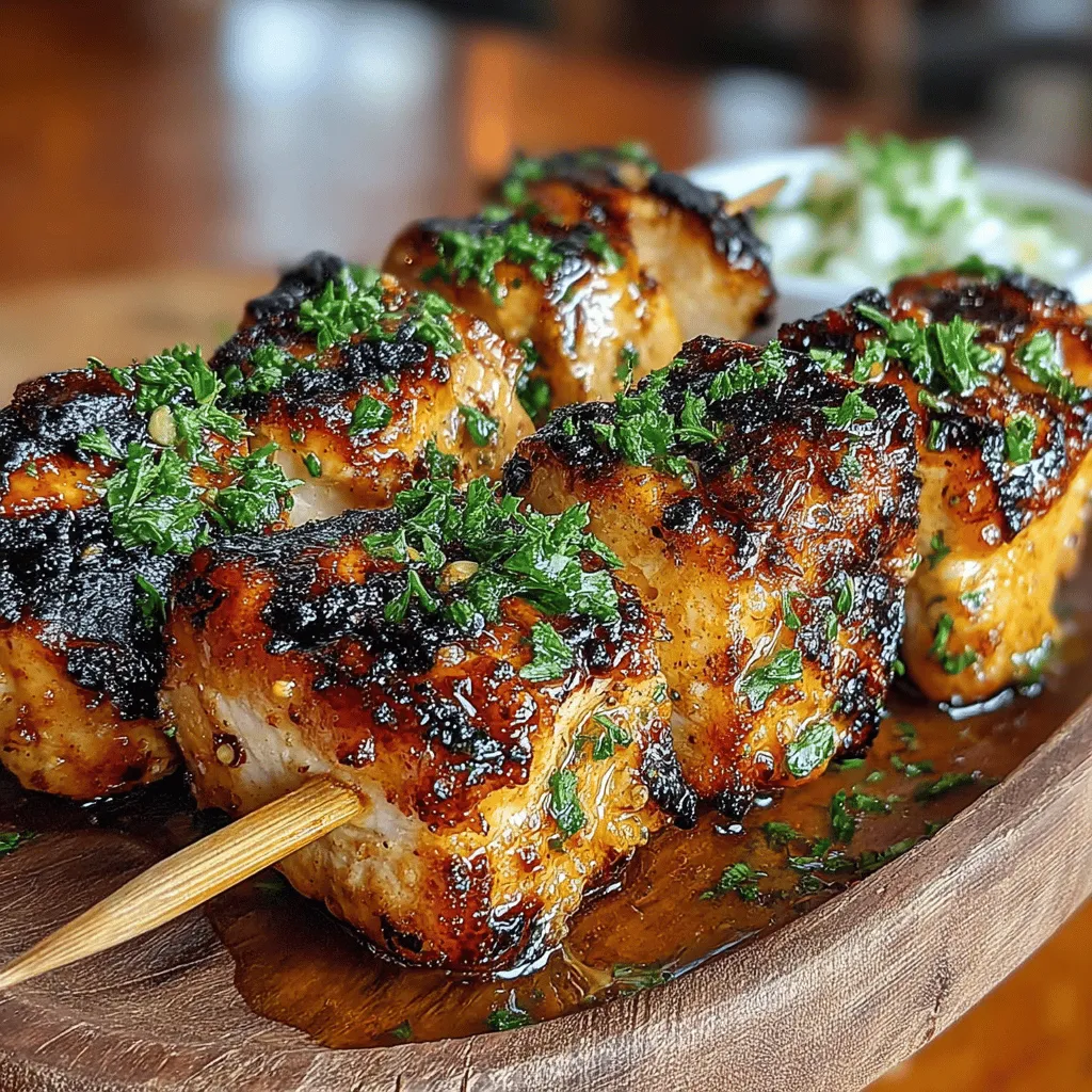 The first step in creating your Honey Garlic Grilled Chicken Skewers is to assemble them properly. Here's how you can do it: