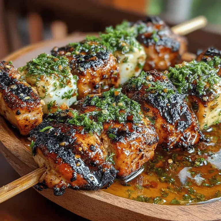 The first step in creating your Honey Garlic Grilled Chicken Skewers is to assemble them properly. Here's how you can do it: