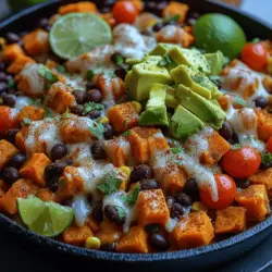 Sweet Potato Nacho Skillet Recipe