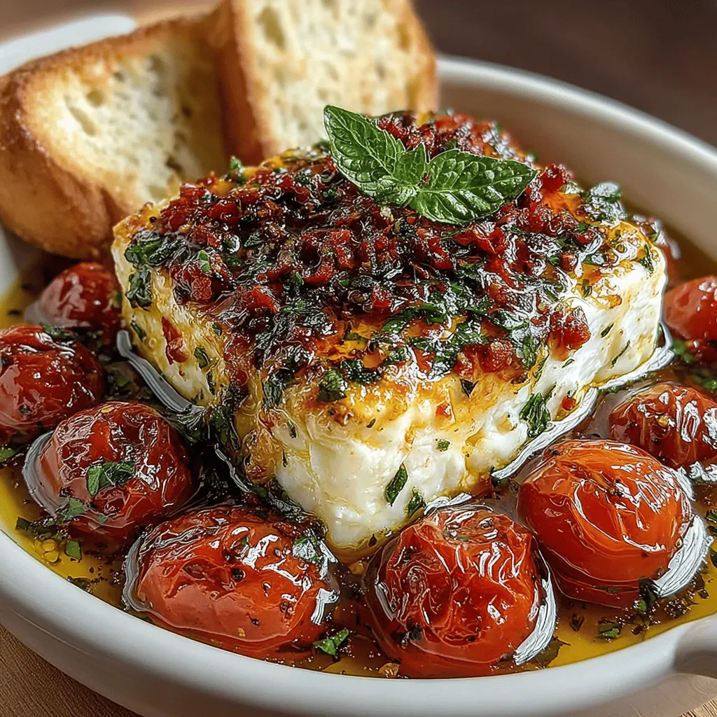 The Baked Tomato Feta Delight is a culinary treasure that perfectly captures the essence of Mediterranean cooking. This dish has gained immense popularity for its rustic charm and an abundance of flavor that makes it a delightful addition to any meal. The appeal of this recipe lies not only in its mouthwatering taste but also in its simplicity, allowing even novice cooks to create a dish that looks and tastes gourmet. Whether served as a vibrant appetizer, a hearty main course, or a side dish that complements a variety of meals, Baked Tomato Feta Delight is sure to impress.