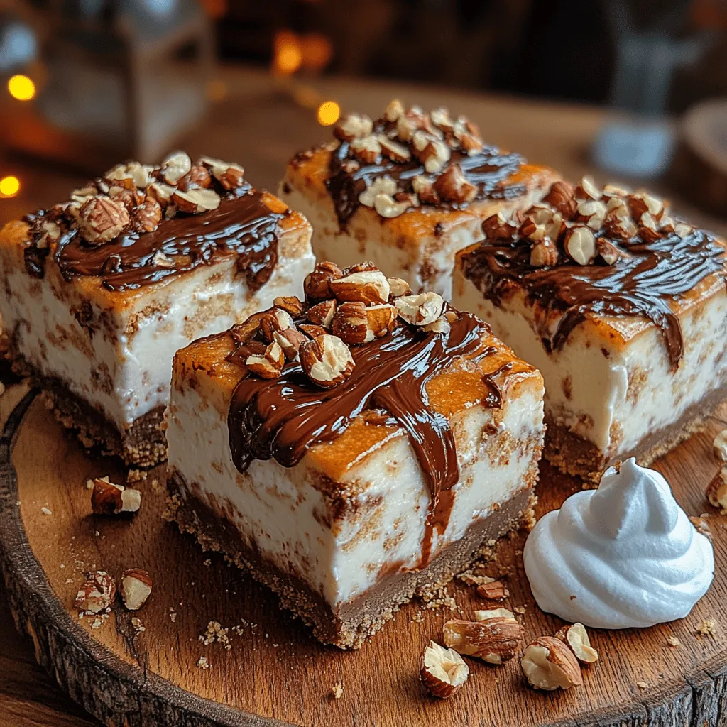 If you’re in search of a dessert that combines the rich creaminess of cheesecake with the irresistible allure of Nutella, look no further than these decadent Nutella cheesecake bars. This dish is a delightful fusion of flavors and textures, offering a silky-smooth cheesecake filling nestled on a buttery crust, all topped with a luscious layer of Nutella. Whether you’re hosting a gathering, celebrating a special occasion, or simply treating yourself to something sweet, these cheesecake bars are sure to impress.