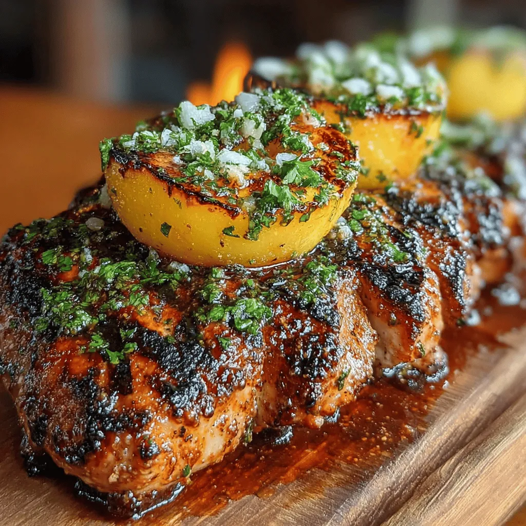 In the culinary world, summertime is synonymous with grilling, and what better way to elevate your outdoor cooking than with Juicy Grilled Peach BBQ Chicken? This delicious recipe expertly combines the smoky flavors of barbecue with the succulent sweetness of ripe peaches, resulting in a dish that not only delights the palate but also offers a refreshing twist to traditional chicken recipes. As the sun shines and the days grow longer, the outdoor grill becomes a focal point for gatherings with family and friends. This particular recipe stands out for its vibrant flavor profile and ease of preparation, making it perfect for both novice cooks and seasoned grill masters alike.
